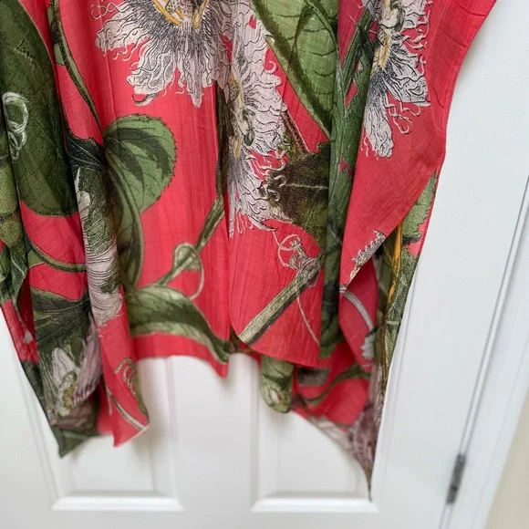 One Hundred Stars Vibrant Floral Kimono-NWOT - Picture 7 of 8